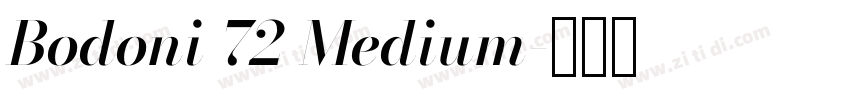 Bodoni 72 Medium字体转换